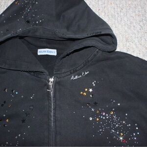 Aelfric Eden zip up sparkle bling hoodie